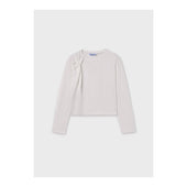 Mayoral Older Girls Ivory Long Sleeve Top